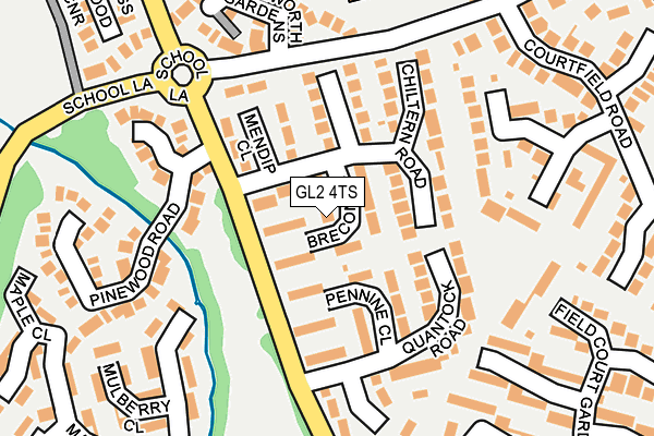 GL2 4TS map - OS OpenMap – Local (Ordnance Survey)