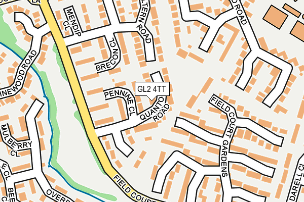 GL2 4TT map - OS OpenMap – Local (Ordnance Survey)