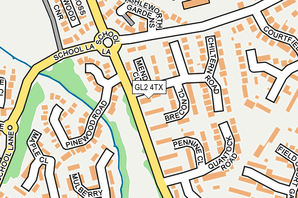 GL2 4TX map - OS OpenMap – Local (Ordnance Survey)