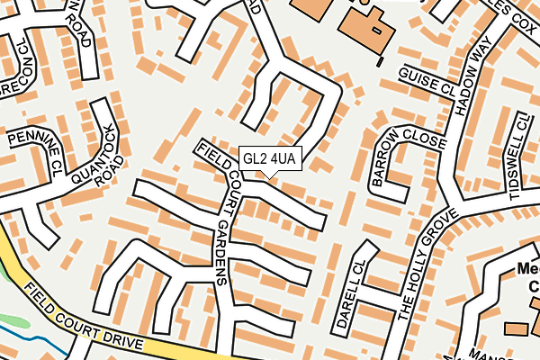 GL2 4UA map - OS OpenMap – Local (Ordnance Survey)