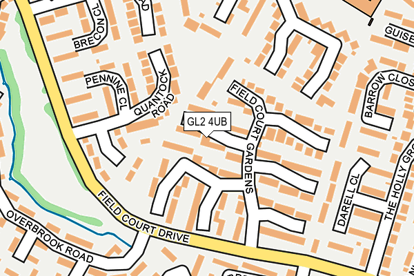 GL2 4UB map - OS OpenMap – Local (Ordnance Survey)