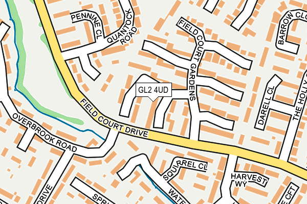 GL2 4UD map - OS OpenMap – Local (Ordnance Survey)