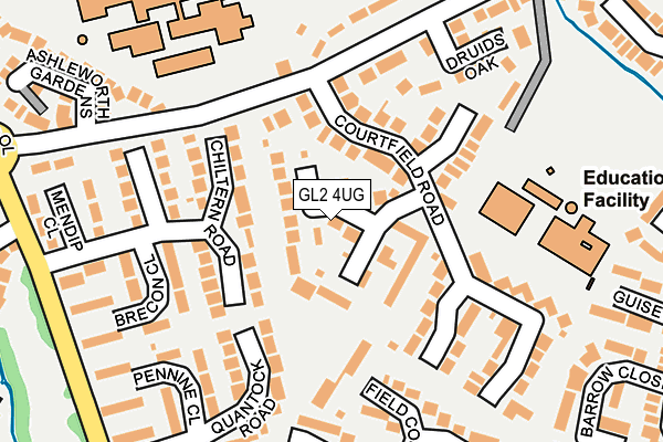 GL2 4UG map - OS OpenMap – Local (Ordnance Survey)