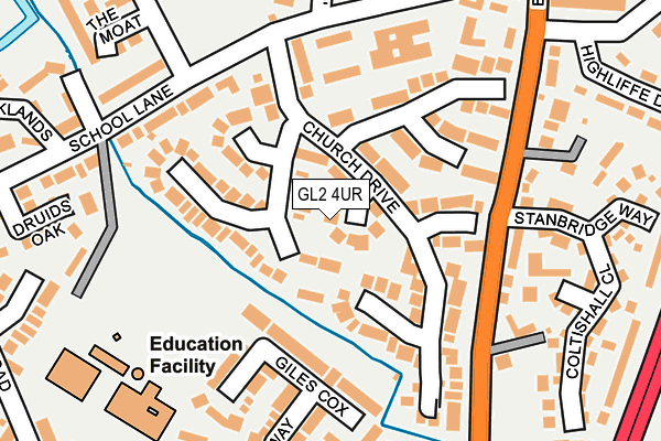 GL2 4UR map - OS OpenMap – Local (Ordnance Survey)