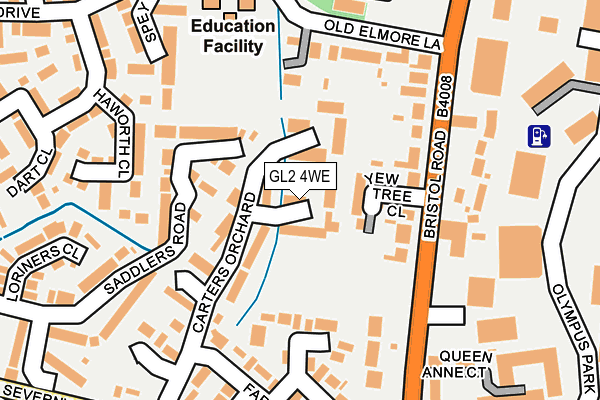 GL2 4WE map - OS OpenMap – Local (Ordnance Survey)