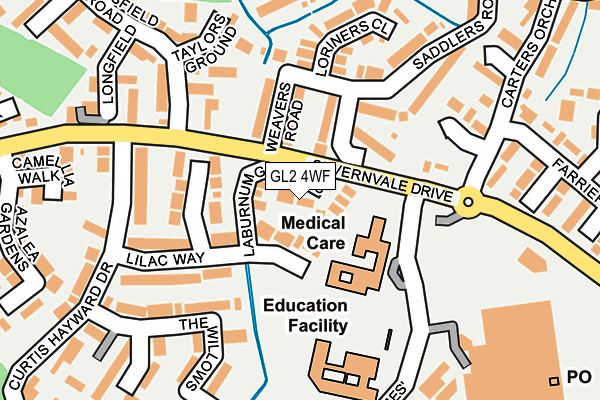 GL2 4WF map - OS OpenMap – Local (Ordnance Survey)