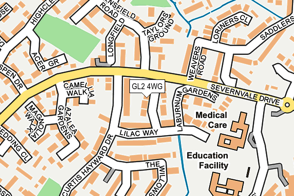 GL2 4WG map - OS OpenMap – Local (Ordnance Survey)