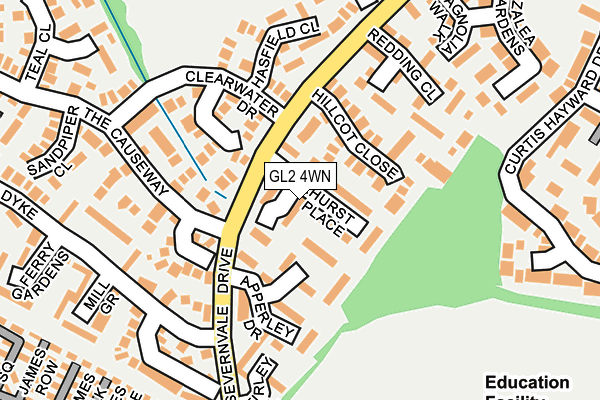 GL2 4WN map - OS OpenMap – Local (Ordnance Survey)