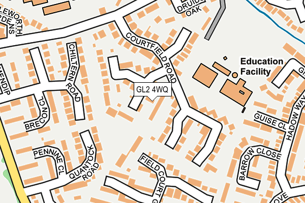 GL2 4WQ map - OS OpenMap – Local (Ordnance Survey)