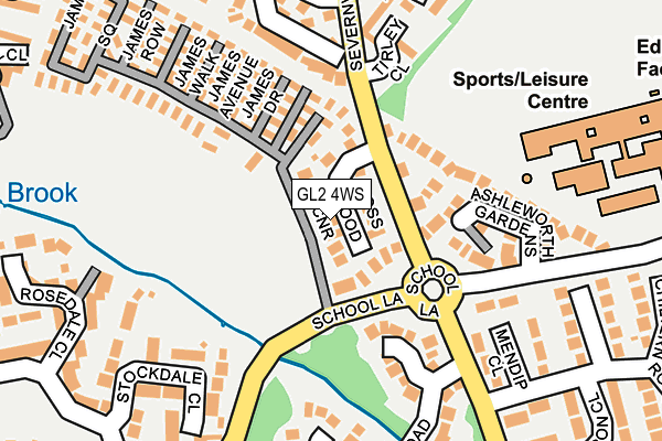 GL2 4WS map - OS OpenMap – Local (Ordnance Survey)