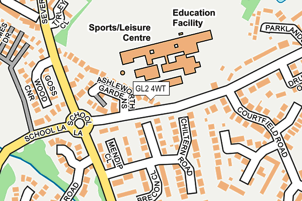 GL2 4WT map - OS OpenMap – Local (Ordnance Survey)