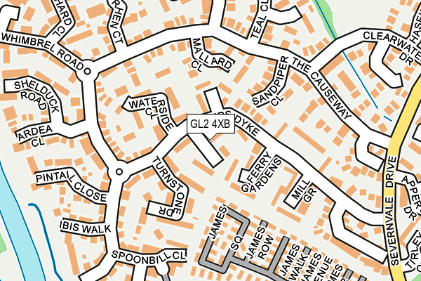 GL2 4XB map - OS OpenMap – Local (Ordnance Survey)