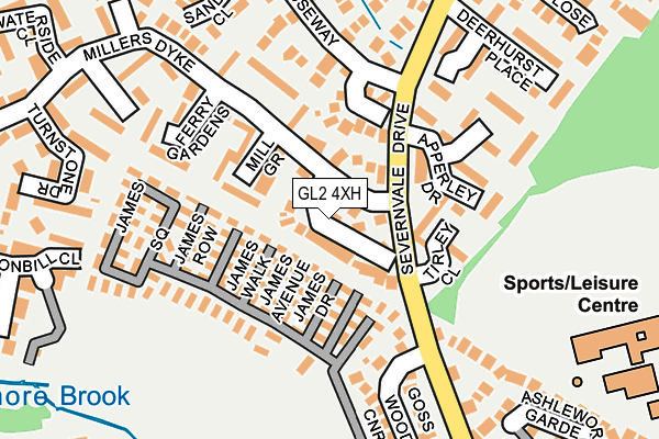 GL2 4XH map - OS OpenMap – Local (Ordnance Survey)