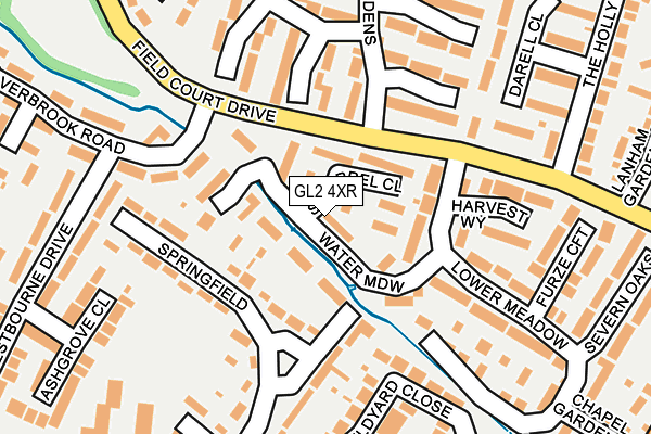 GL2 4XR map - OS OpenMap – Local (Ordnance Survey)