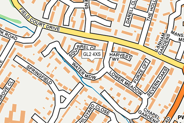 GL2 4XS map - OS OpenMap – Local (Ordnance Survey)