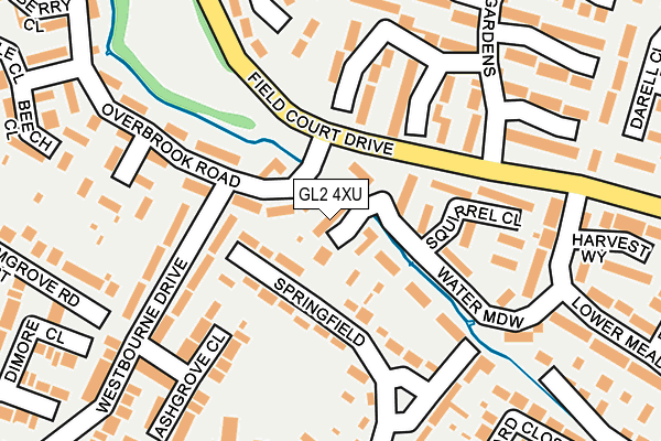 GL2 4XU map - OS OpenMap – Local (Ordnance Survey)