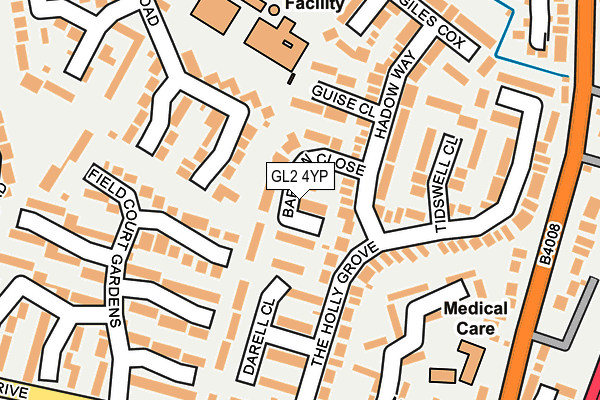 GL2 4YP map - OS OpenMap – Local (Ordnance Survey)