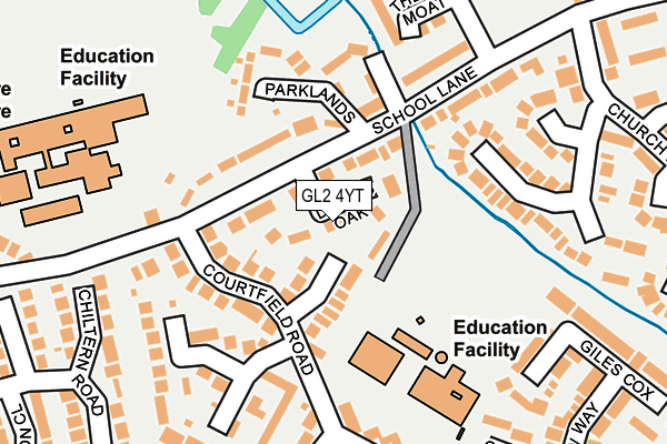 GL2 4YT map - OS OpenMap – Local (Ordnance Survey)