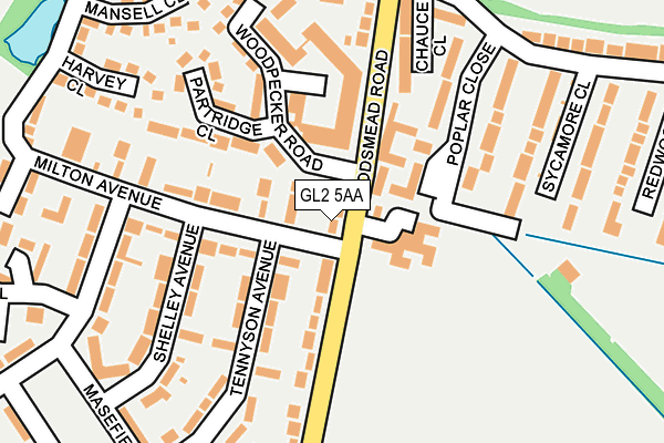 GL2 5AA map - OS OpenMap – Local (Ordnance Survey)