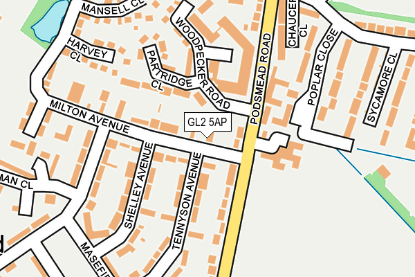 GL2 5AP map - OS OpenMap – Local (Ordnance Survey)