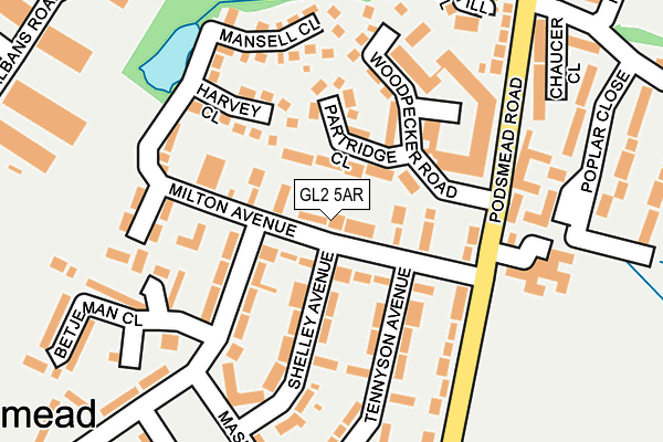 GL2 5AR map - OS OpenMap – Local (Ordnance Survey)