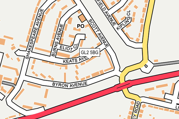 GL2 5BG map - OS OpenMap – Local (Ordnance Survey)