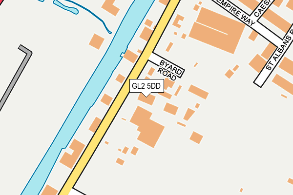 GL2 5DD map - OS OpenMap – Local (Ordnance Survey)