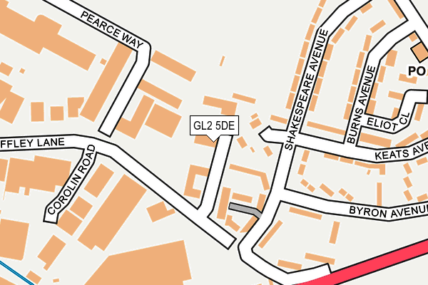 Map of GLOUCESTER PLUMBING & HEATING LIMITED at local scale