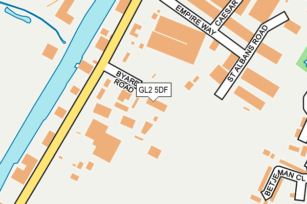 GL2 5DF map - OS OpenMap – Local (Ordnance Survey)
