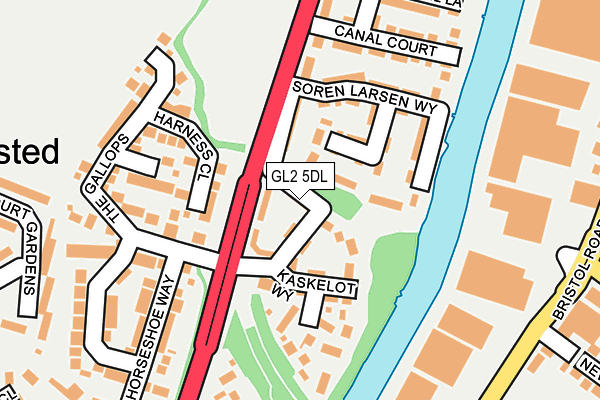 GL2 5DL map - OS OpenMap – Local (Ordnance Survey)