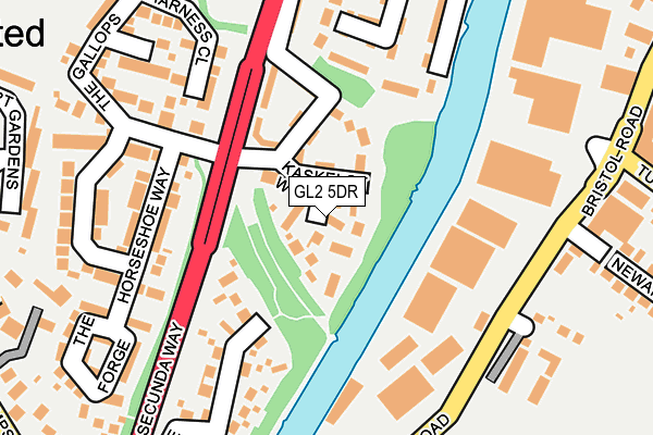 GL2 5DR map - OS OpenMap – Local (Ordnance Survey)