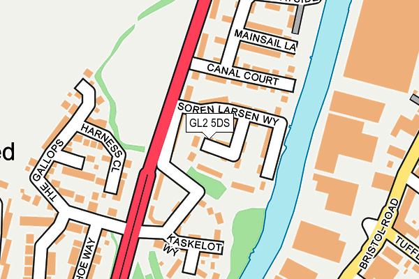 GL2 5DS map - OS OpenMap – Local (Ordnance Survey)