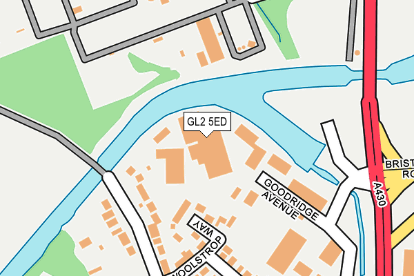 GL2 5ED map - OS OpenMap – Local (Ordnance Survey)