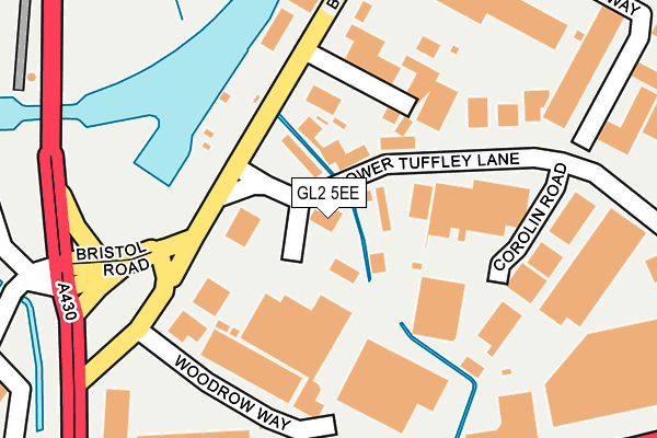 GL2 5EE map - OS OpenMap – Local (Ordnance Survey)