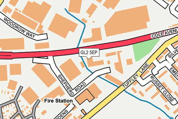 GL2 5EP map - OS OpenMap – Local (Ordnance Survey)