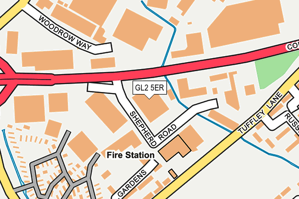 GL2 5ER map - OS OpenMap – Local (Ordnance Survey)