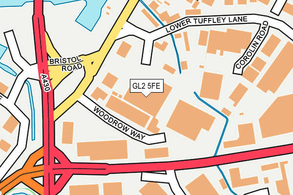 GL2 5FE map - OS OpenMap – Local (Ordnance Survey)