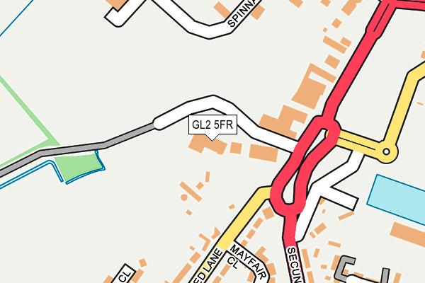 GL2 5FR map - OS OpenMap – Local (Ordnance Survey)