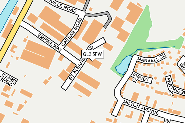 GL2 5FW map - OS OpenMap – Local (Ordnance Survey)