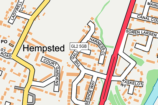 GL2 5GB map - OS OpenMap – Local (Ordnance Survey)