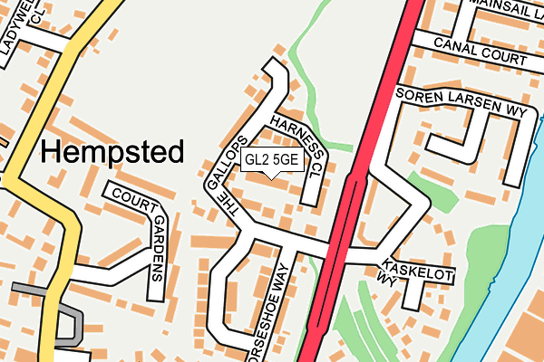 GL2 5GE map - OS OpenMap – Local (Ordnance Survey)