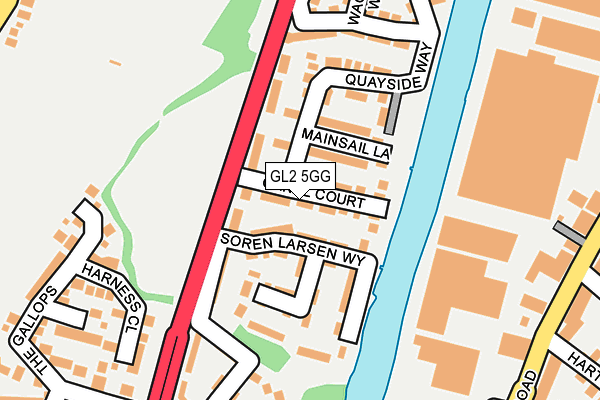 GL2 5GG map - OS OpenMap – Local (Ordnance Survey)