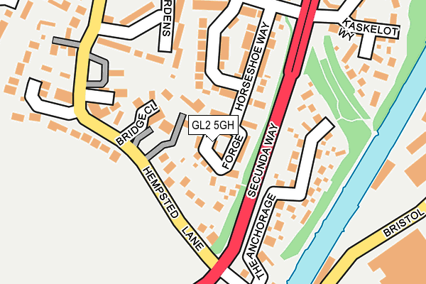 GL2 5GH map - OS OpenMap – Local (Ordnance Survey)