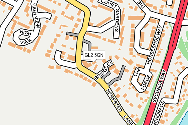 GL2 5GN map - OS OpenMap – Local (Ordnance Survey)