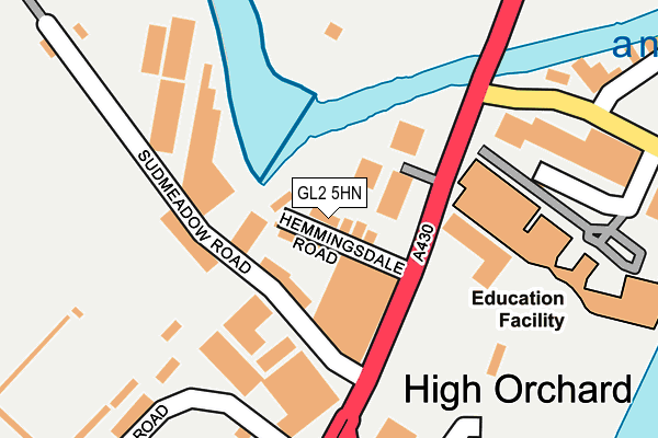 GL2 5HN map - OS OpenMap – Local (Ordnance Survey)
