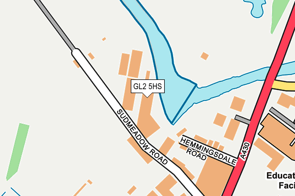 GL2 5HS map - OS OpenMap – Local (Ordnance Survey)