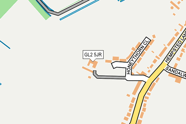 GL2 5JR map - OS OpenMap – Local (Ordnance Survey)