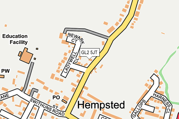 GL2 5JT map - OS OpenMap – Local (Ordnance Survey)