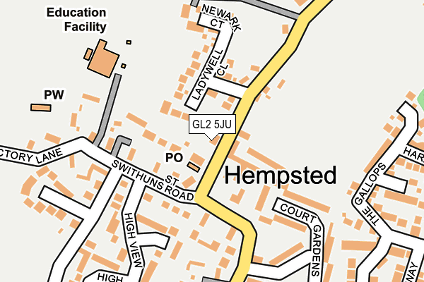 GL2 5JU map - OS OpenMap – Local (Ordnance Survey)