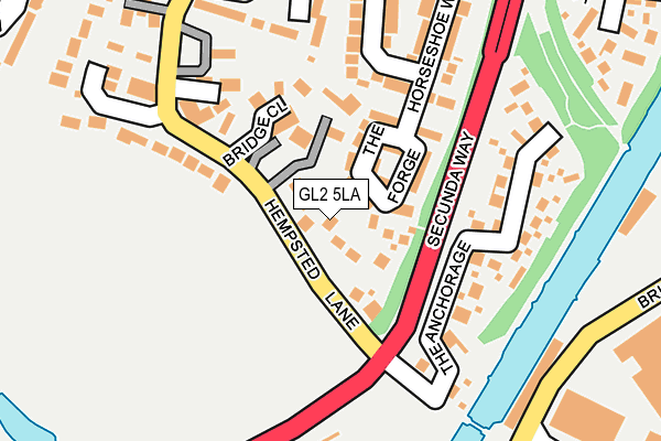 GL2 5LA map - OS OpenMap – Local (Ordnance Survey)